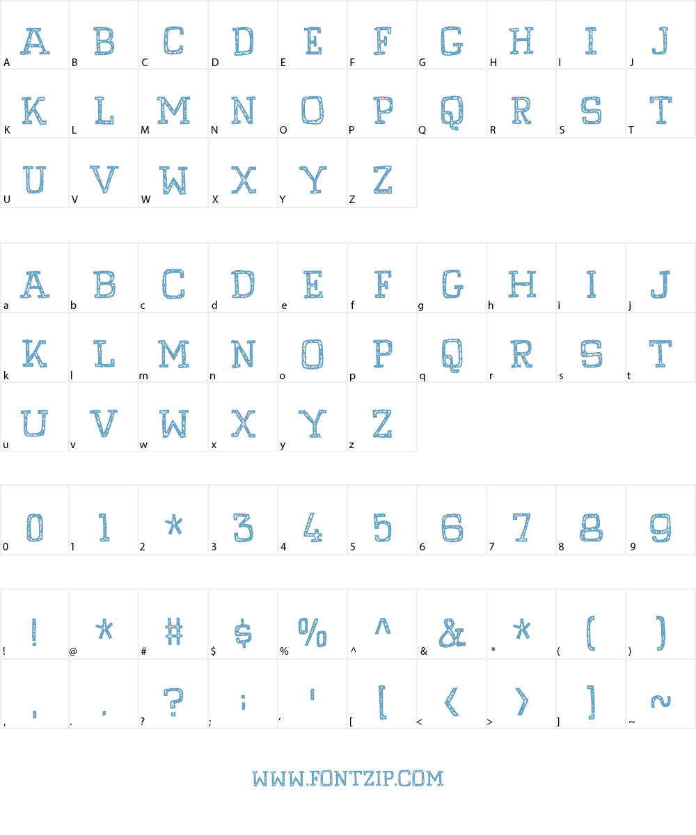 Pompelmus Crispy DEMO Font Character